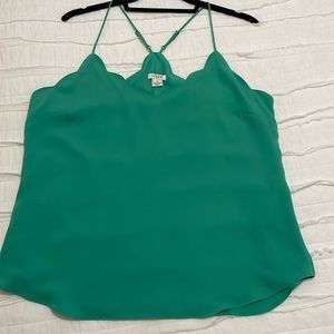 J. Crew scalloped tank size 10